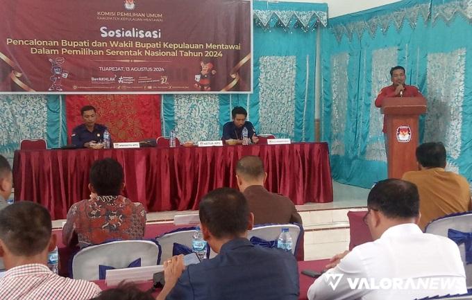 KPU Mentawai Gelar Sosialisasi Pencalonan Pilkada 2024, Anggota Dewan Terpilih Wajib...