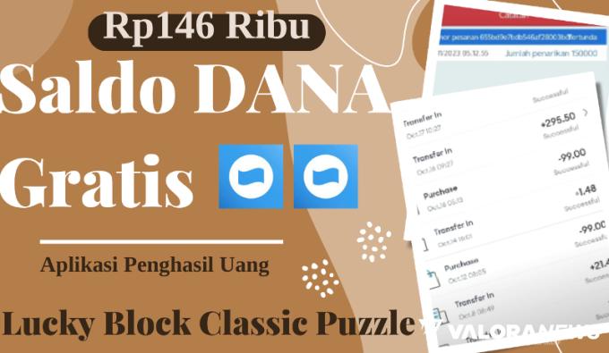 Legit, Main Game Dibayar Rp146 Ribu Saldo DANA Gratis dari Aplikasi Penghasil Uang Ini