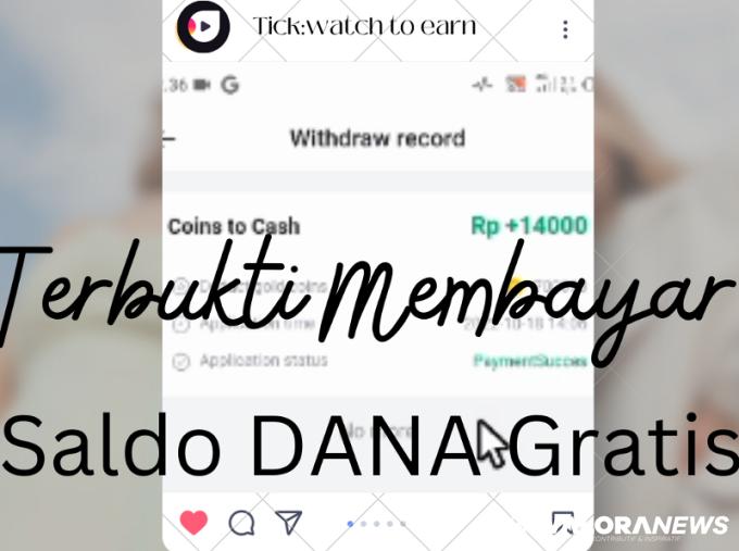 Live Withdraw Rp14 Ribu Saldo DANA Gratis, Hasil Nonton Video Saja dari Aplikasi Ini