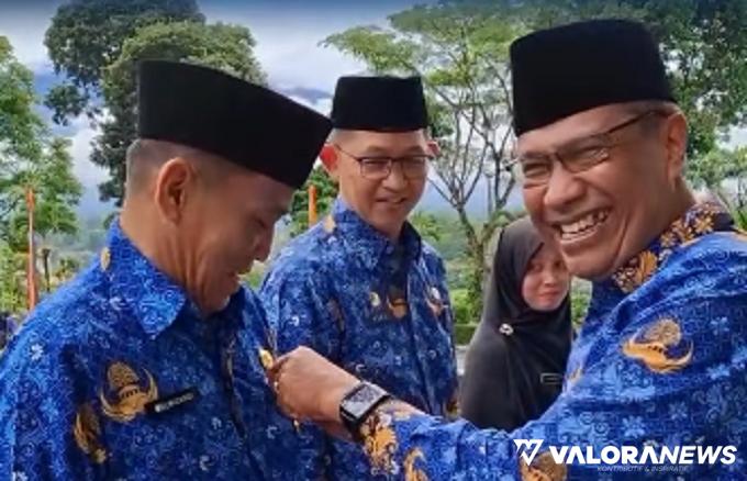 Marfendi Pimpin Upacara HUT Korpri dan PGRI