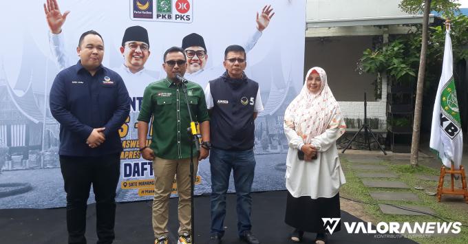 Pasangan AMIN Didaftarkan ke KPU, Ini Pesan Kemenangan dari PKB, Nasdem dan PKS Sumbar