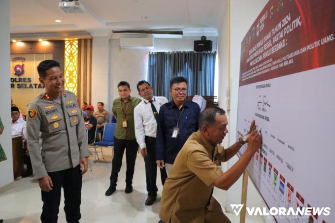 PEMILU 2024: Di Pessel, Pemkab dan Forkopinda Deklarasi Pemilu Damai