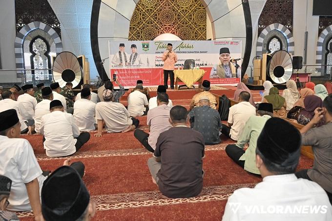 Pemprov Sumbar Gelar Maulid Nabi Muhammad SAW, Gubernur Ajak ASN Jaga Kondusivitas