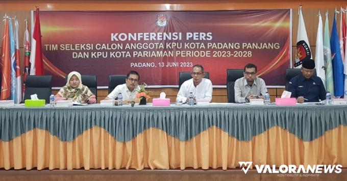 Pendaftaran Calon Komisioner KPU Pariaman dan Padang Panjang Tanggal 13-24 Juni 2026