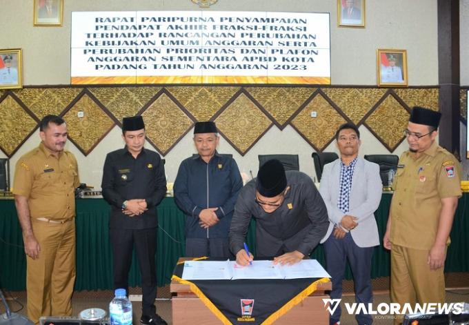 Pendapatan Daerah di Perubahan KUA-PPA Padang 2023 jadi Rp2,414 Triliun, Penurunan Target...