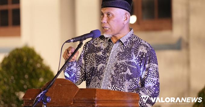 Gubernur Sumbar, Mahyeldi memberikan arahan pada diskusi...