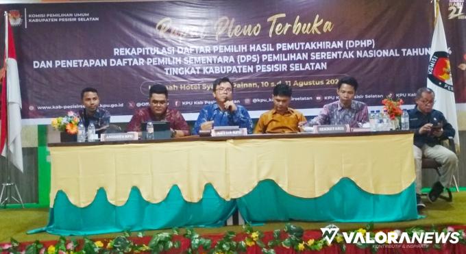 PILKADA 2024: Daftar Pemilih Sementara di Pessel 378.151 Orang