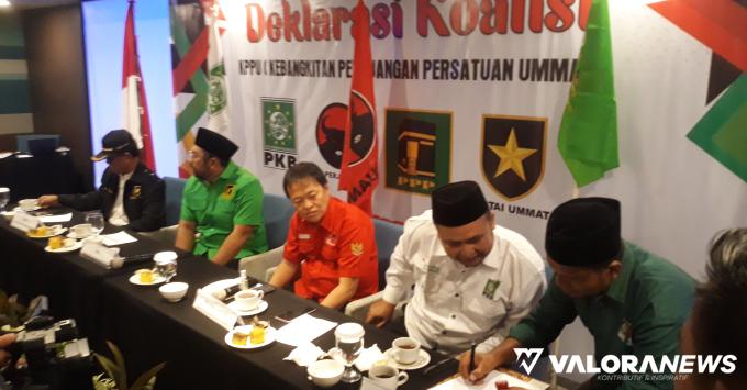 PKB, PDIP, PPP dan Ummat Sepakat Koalisi di Pilkada Padang, Calon Wajib Bawa Hasil Survei