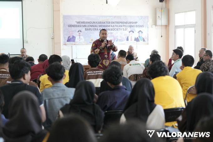 Plt Gubernur Sumbar Isi Kuliah Umum di Unsri, Dorong Generasi Milenial Jadi Entrepreneur