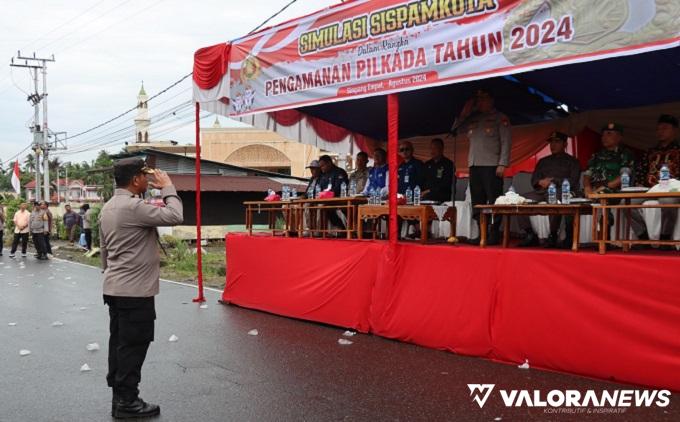 Polres Pasbar Gelar Sispamkota Pilkada Serentak 2024