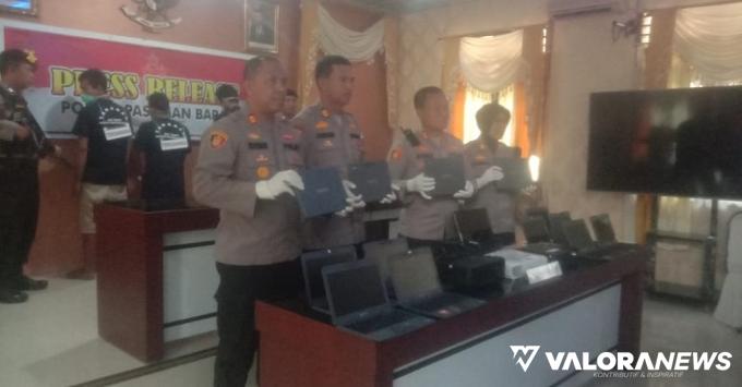 Polres Pasbar Ungkap Kasus Barang Curian Dicuri Lagi, 3 Pelaku Ditangkap, Dua Buron