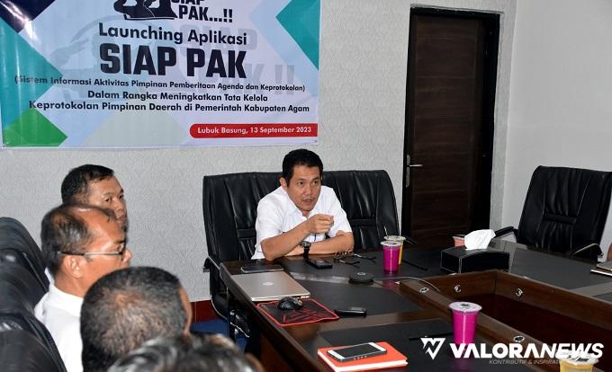 Pro KP Agam Launching Aplikasi SIAP PAK, Andrinaldi: Petugasnya Mesti Ahli dan Dipercaya