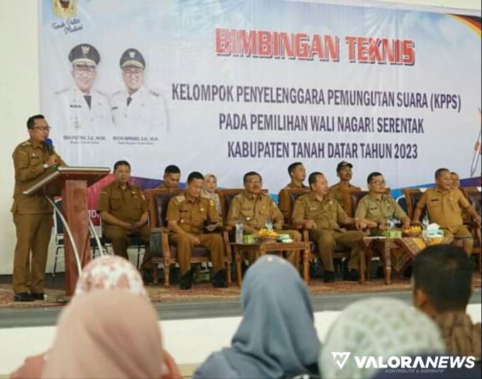 KPPS Pilwanag se-Kabupaten Tanah Datar Ikuti Bimtek, Pemilihan Digelar 26 September 2023