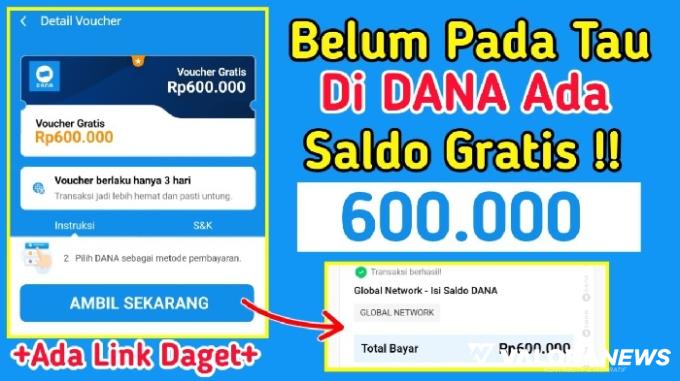 Raup Cuan Gratis Rp600 Ribu Langsung dari Aplikasi DANA, Bagaimana Caranya? Simak!