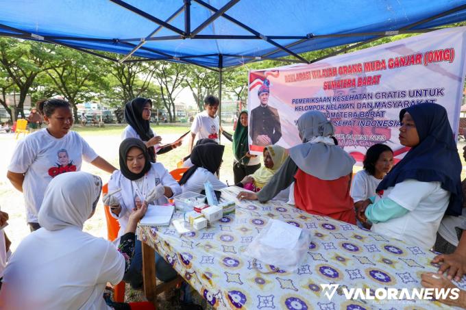 Relawan Orang Muda Ganjar Gelar Pemeriksaan Kesehatan Gratis di Padang