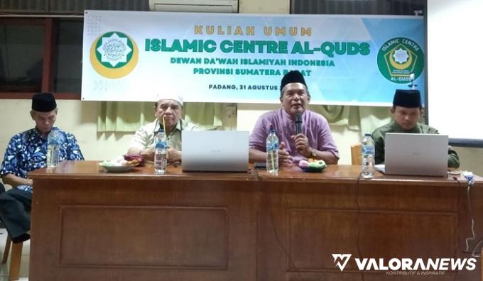Santri Islamic Centre Al Quds Gelar Kuliah Umum, Prof Yaswriman: Mahasiswa harus Miliki...