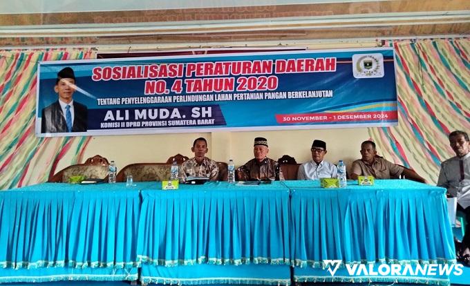 Sosialisikan Perda PLP2B di Rao, Ali Muda: Ali Fungsi Lahan harus Diawasi