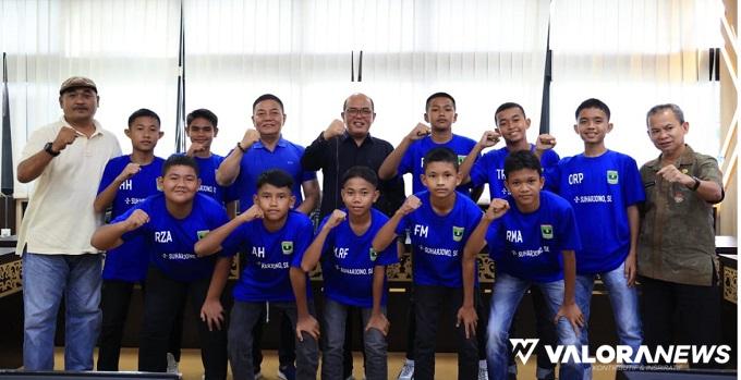 Supardi Lepas 16 Skuad SSB U-13 Pasbar Berlaga di Liga Sentra Indonesia, Juara I jadi...