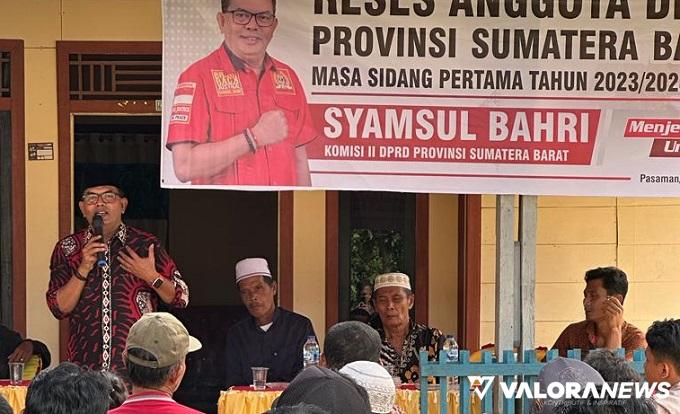 Syamsul Bahri Diharapkan Warga Desa Baru Barat Perjuangkan Anggaran Normalisasi Batang...