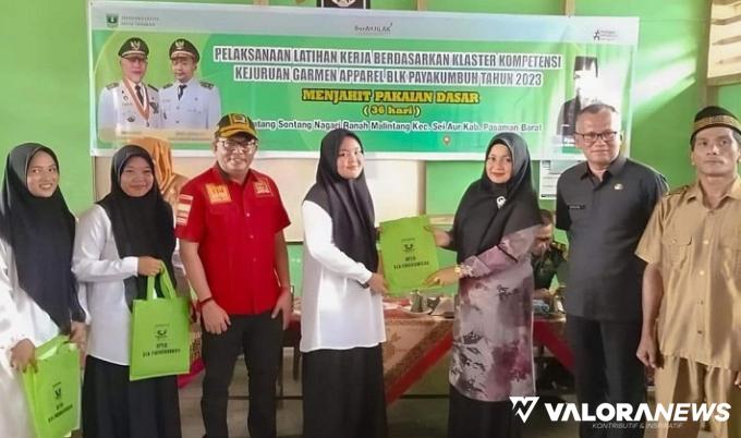 Syamsul Bahri Fasilitasi 16 Orang Generasi Muda Sungai Aur Ikuti Pelatihan Garmen Apparel