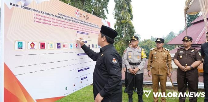 Tanah Datar Deklarasikan Damai Pemilu 2024 dan Pilwanag 2023