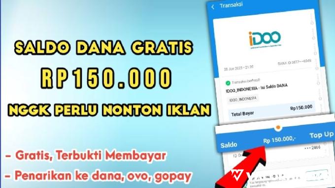 Tanpa Iklan, Cair Rp150 Ribu Saldo DANA Gratis dari Aplikasi Ini, Terlegit 2023!