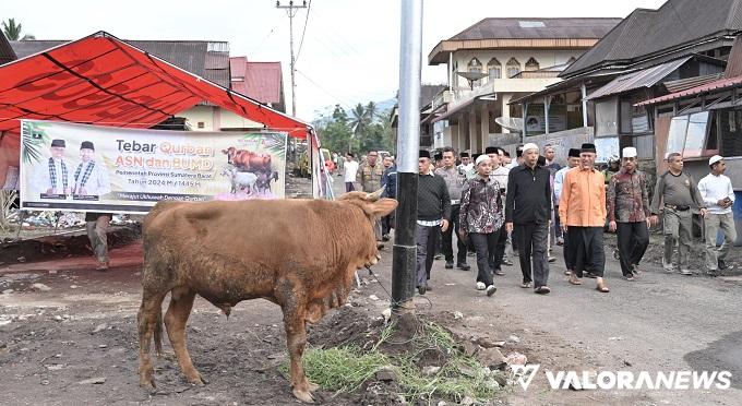 Tebar Qurban ASN dan BUMD Pemprov Sumbar; Mahyeldi: Perkuat Kepedulian Sosial