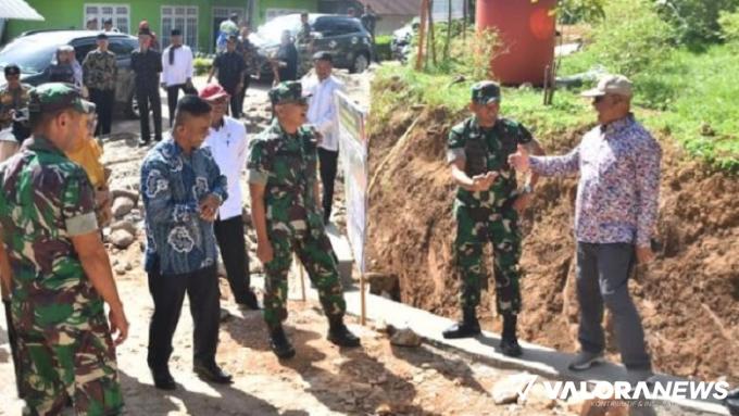 Tim Wasef Tinjau Pelaksanaan TMMD ke117 Nagari Simarasok