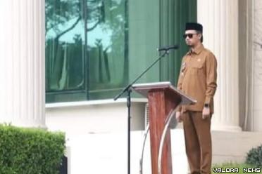 Wali Kota Bukittinggi, Erman Safar pimpin apel gabungan di...