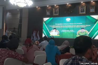 Ketua Syarikat Islam Sumbar, Mukhlis Mansyur  memberikan...