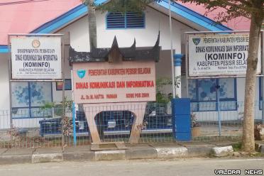 Kantor Diskominfo Kabupaten Pessel, Sumatera Barat. FOTO:...
