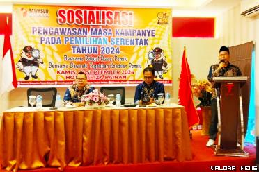 Bawaslu Pesisir Selatan, menggelar Sosialisasi Pengawasan...