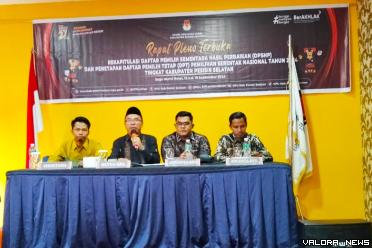 KPU Kabupaten Pesisir Selatan, menetapkan jumlah Daftar...