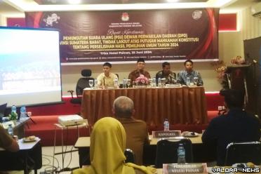 Rakor KPU Pessel tentang PSU DPD Provinsi Sumatera Barat,...