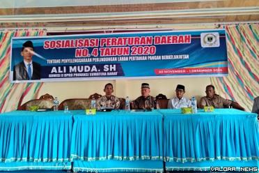 Anggota DPRD Sumbar, Ali Muda menyosialisasikan Perda No 4...