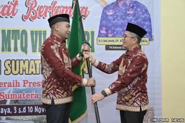 Plt Gubernur Sumbar, Audy Joinaldy serahkan pataka Korpri...