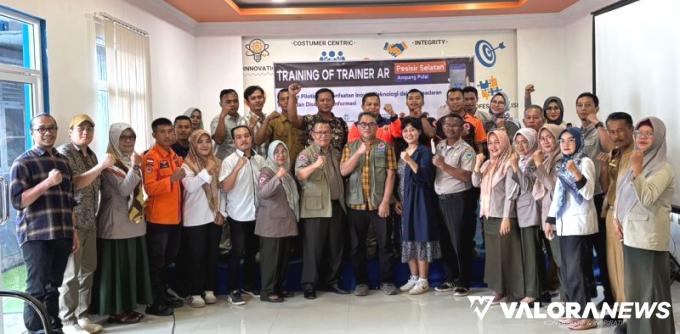 BPBD Pessel menggelar Training of Trainer (TOT) Augmented Reality (AR), di daerahnya, baru - baru ini. FOTO: Dok Diskominfo Pessel