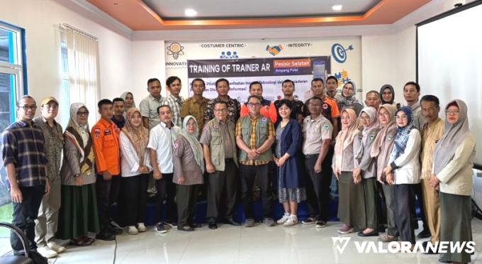 BPBD Pessel menggelar Training of Trainer (TOT) Augmented Reality (AR), di daerahnya, baru - baru ini. FOTO: Dok Diskominfo Pessel