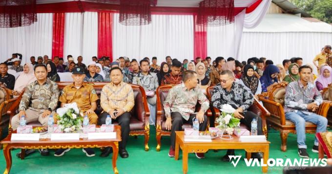 Acara deklarasi kampung pengawasan partisipatif di Nagari Gurun Panjang Utara Kecamatan Bayang Kabupaten Pessel